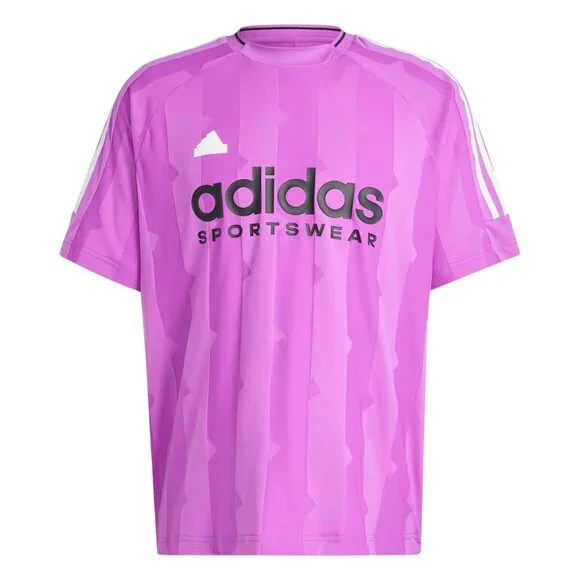 Adidas Men's Poly Sport Jersey T-Shirt SS Crew Purple Size XL NEW WITH TAGS! - Picture 1 of 2